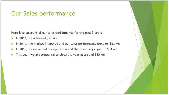 Text Filled Slide Design