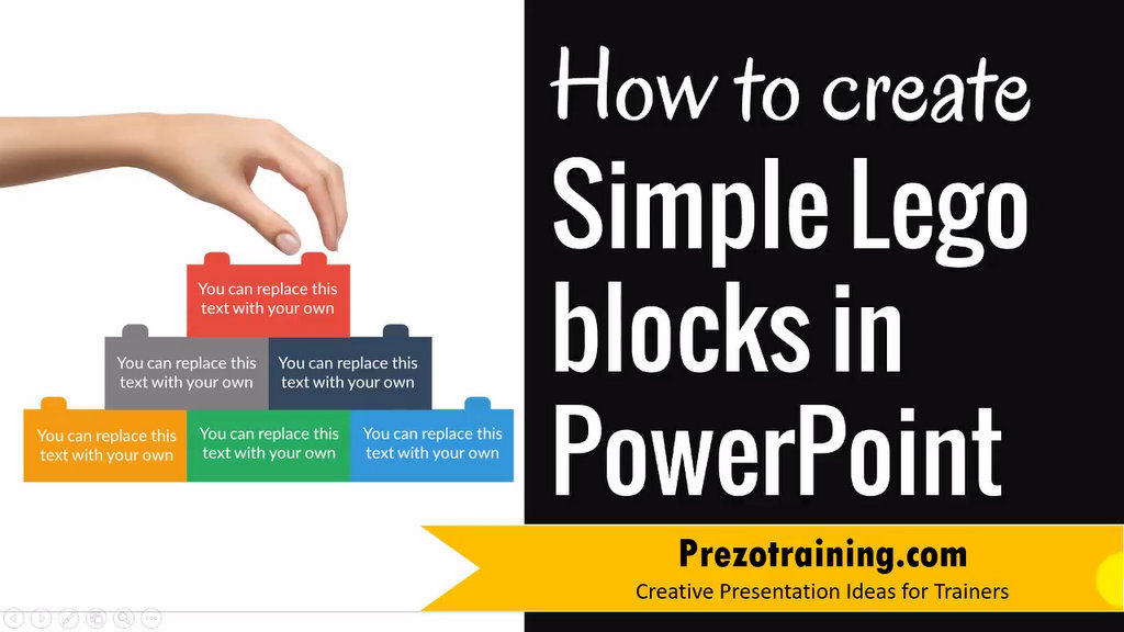 powerpoint graphic design ideas how to create lego block
