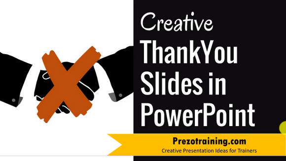 creative thank you slide ideas in powerpoint prezotraining thank you ppt
