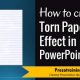 Torn Paper effect in PowerPoint